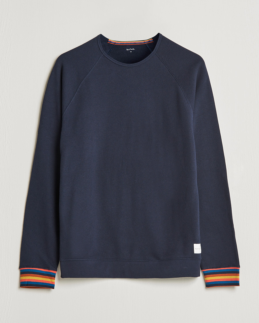 Herr | Paul Smith Long Sleeve Cotton Top Navy | Paul Smith | Long Sleeve Cotton Top Navy