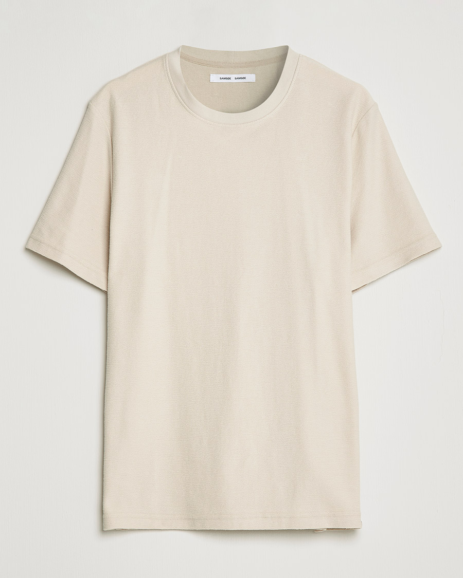 Herr | T-Shirts | Samsøe Samsøe | Samsøe & Samsøe Odin Organic Cotton T-shirt Oatmeal