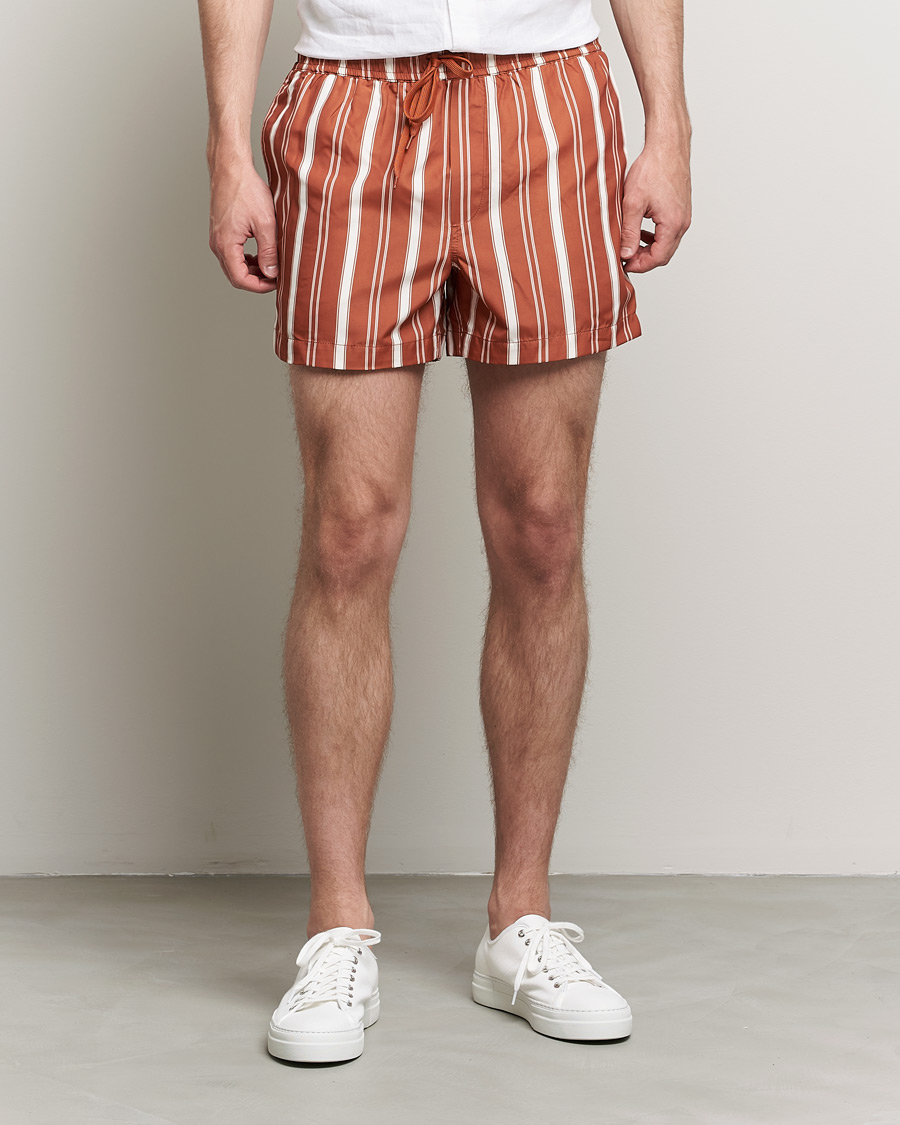 Herr | Badbyxor | Samsøe Samsøe | Samsøe & Samsøe Mason Swimshorts Bombay Brown