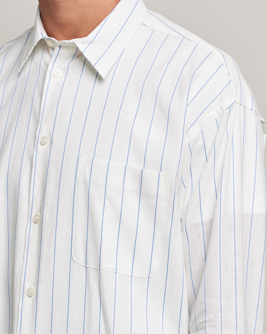 Herr | Skjortor | Samsøe Samsøe | Samsøe & Samsøe Luan Linen Cotton Shirt Antiqua Stripe