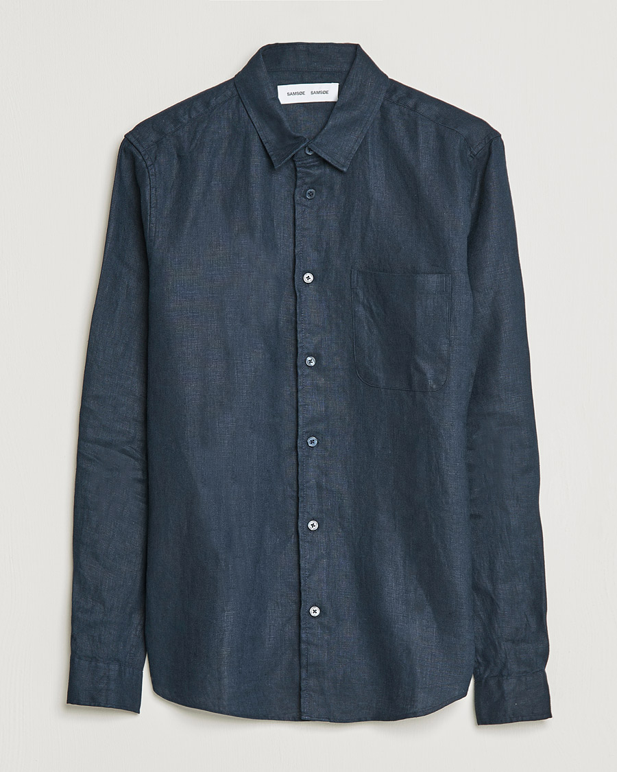 Herr | Skjortor | Samsøe Samsøe | Samsøe & Samsøe Liam Linen Shirt Salute