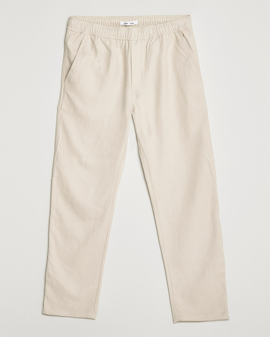 Herr | Byxor | Samsøe Samsøe | Samsøe & Samsøe Jabaria Organic Cotton Trousers Oatmeal