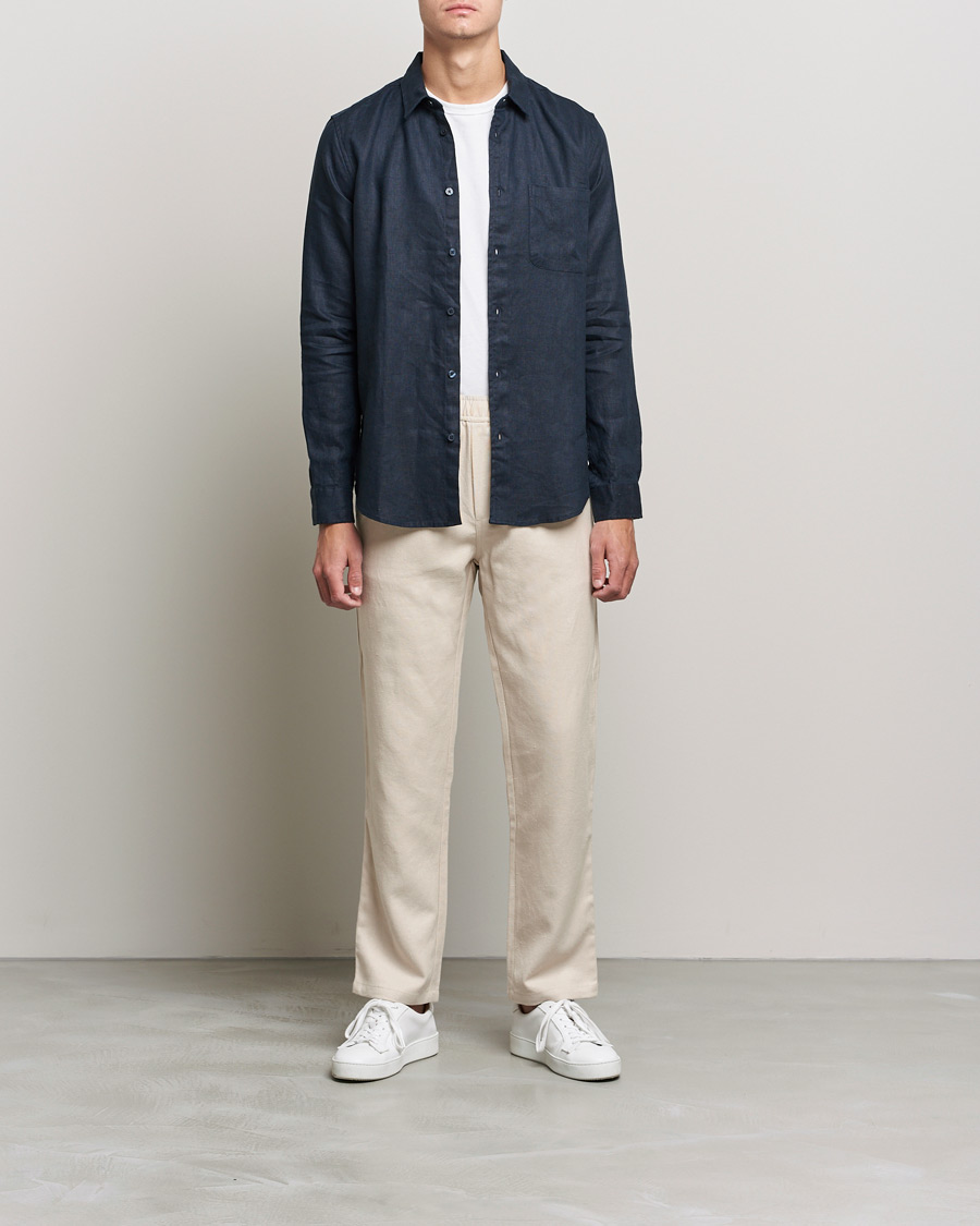 Herr | Byxor | Samsøe Samsøe | Samsøe & Samsøe Jabaria Organic Cotton Trousers Oatmeal
