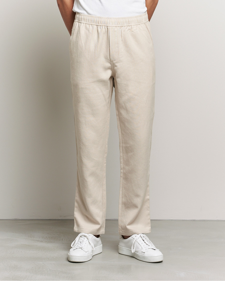 Herr | Byxor | Samsøe Samsøe | Samsøe & Samsøe Jabaria Organic Cotton Trousers Oatmeal