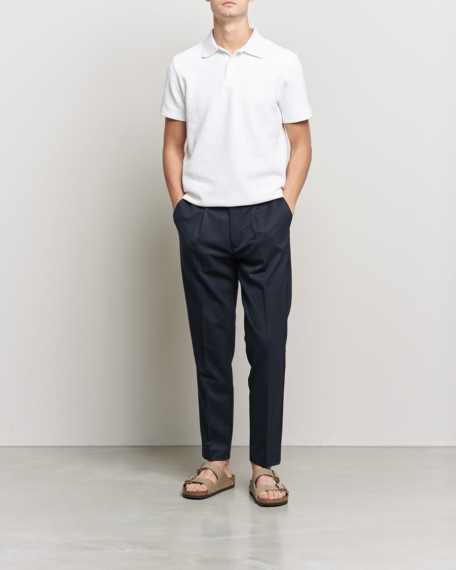 Herr | Pikéer | Samsøe Samsøe | Samsøe & Samsøe Taranto Organic Cotton Polo White
