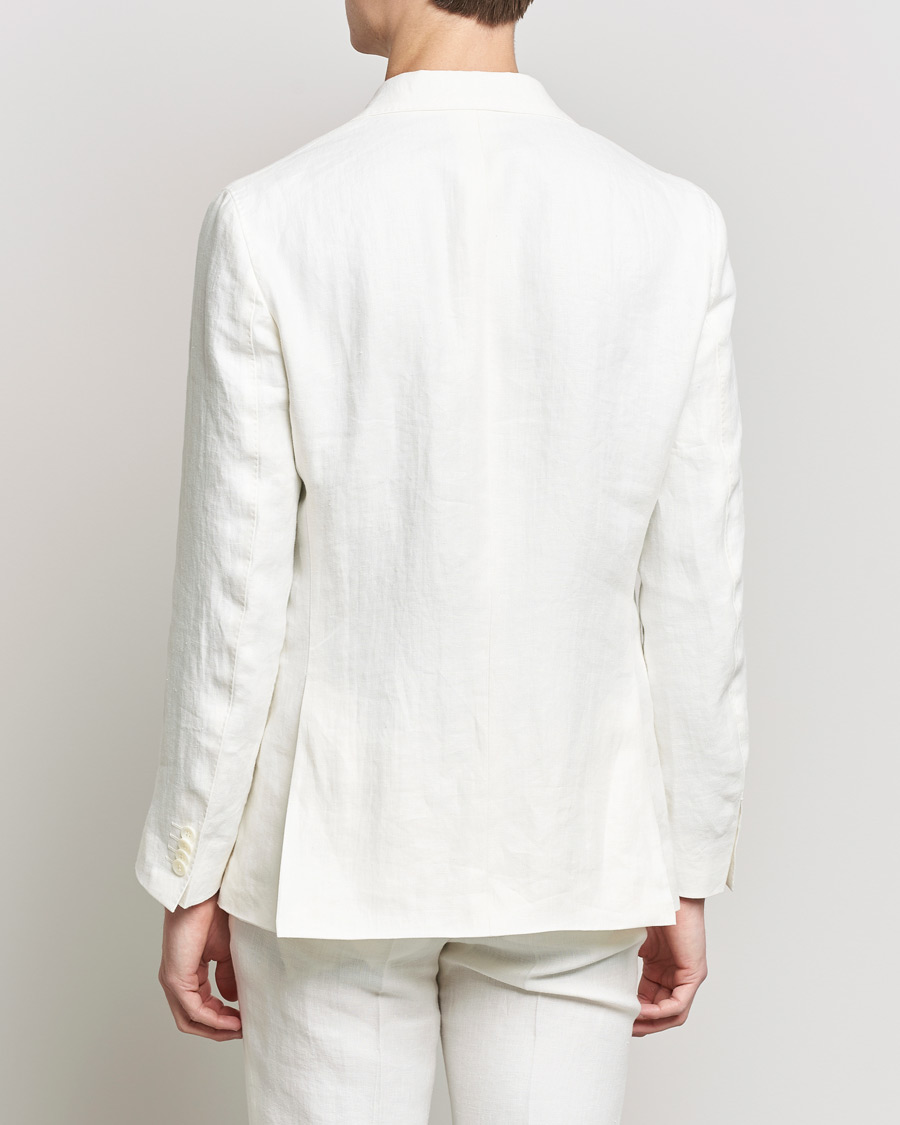 Herr | Kavajer | Oscar Jacobson | Fogerty Linen Blazer White