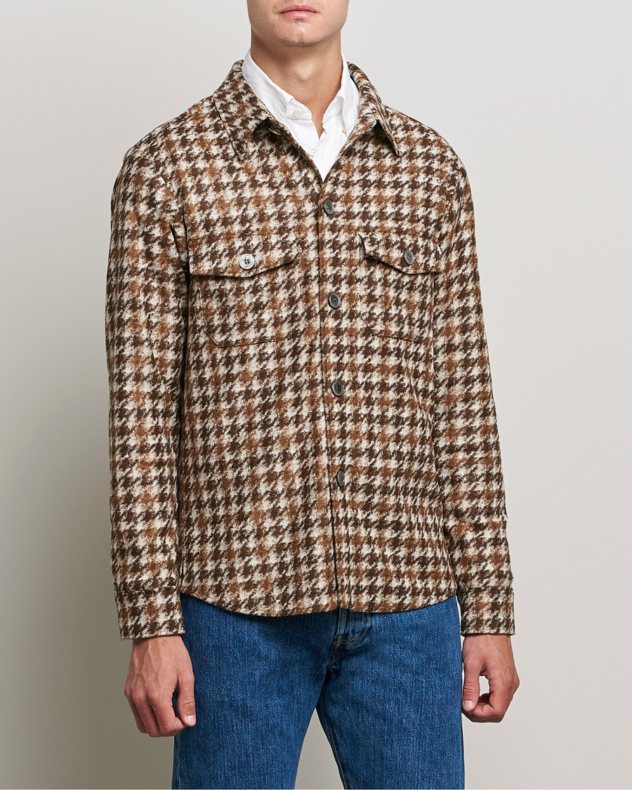 Herr | Skjortor | Oscar Jacobson | Milron Shirt Jacket Brown