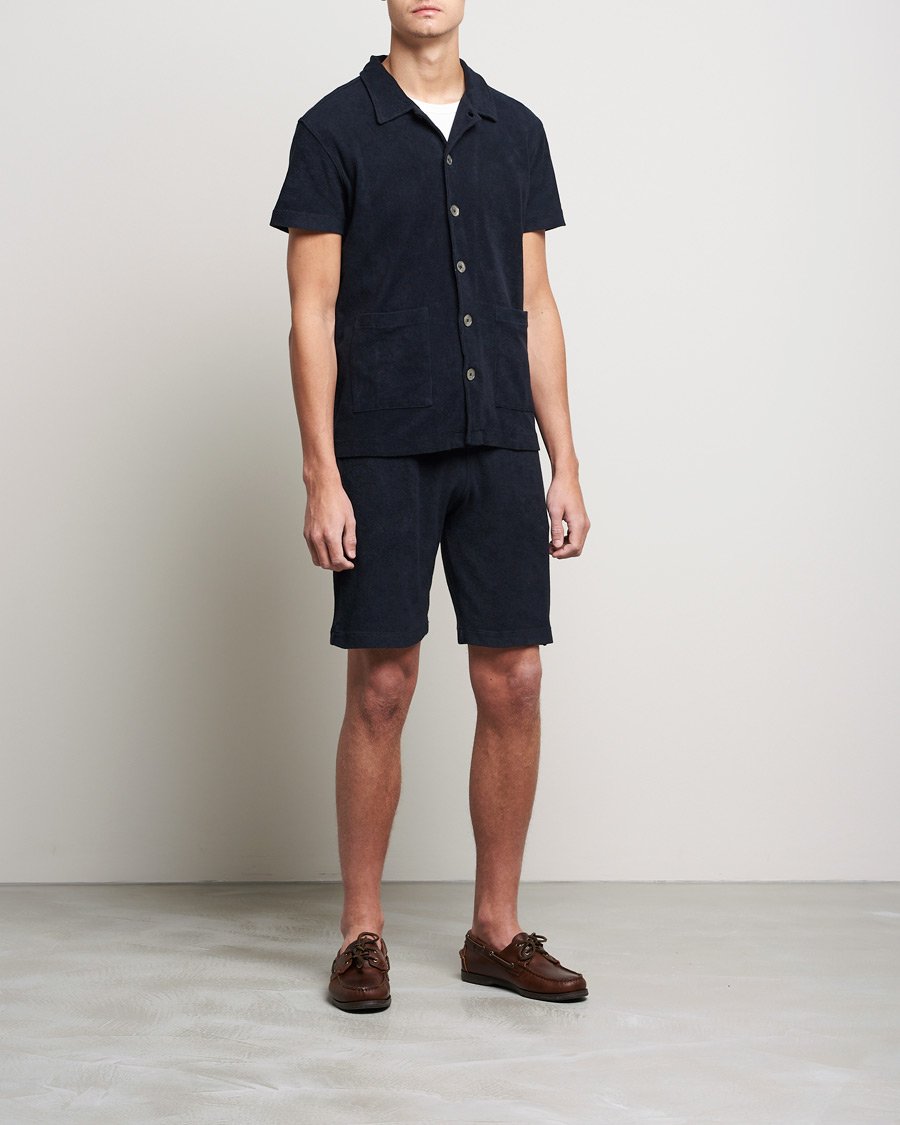 Herr | Byxor | Oscar Jacobson | Ellory Terry Shorts Night Blue