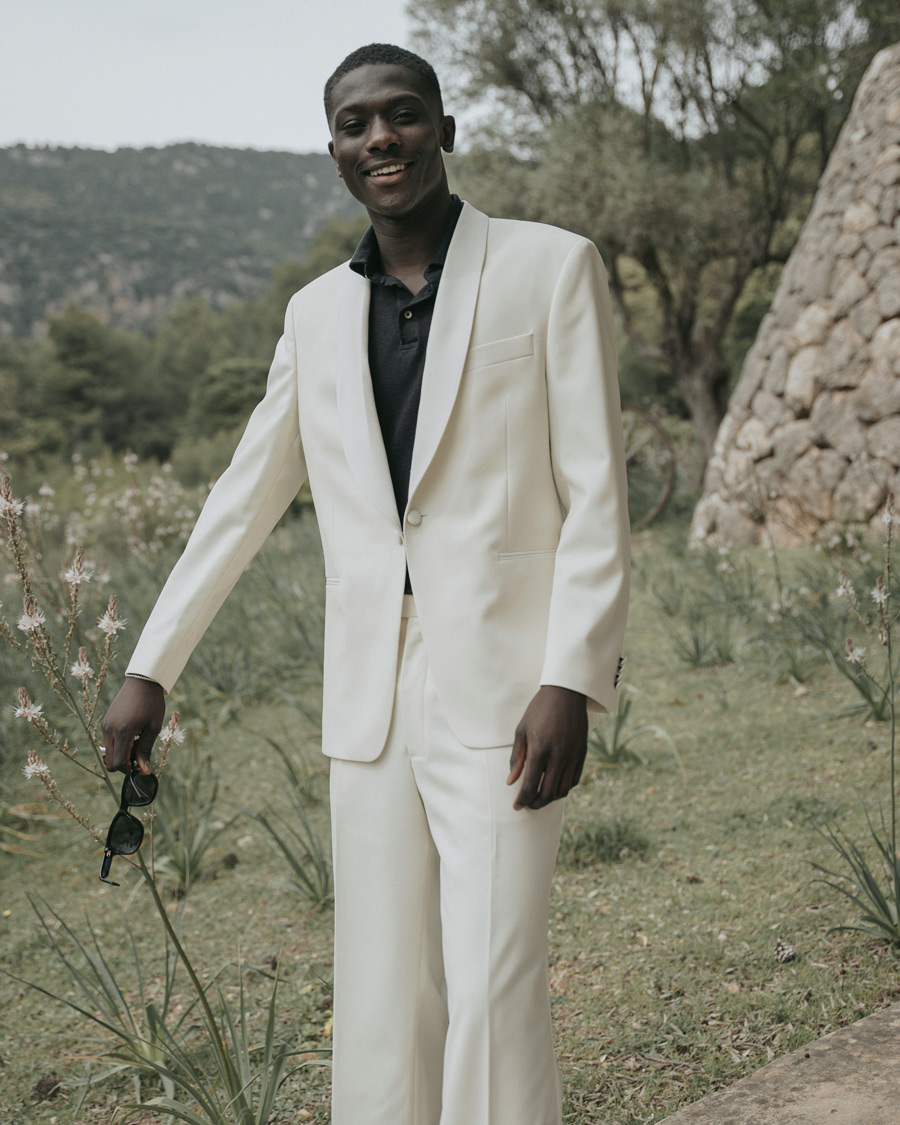 Herr | Kostymer | Oscar Jacobson | Figaro Light Wool Tuxedo Creme