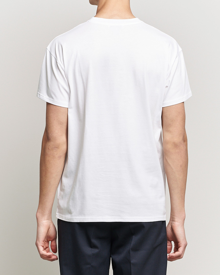 Herr | T-Shirts | Mackintosh | Stripe Print Plain Tee White