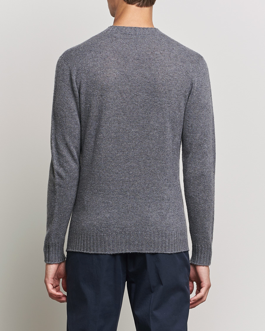 Herr | Tröjor | Altea | Wool/Cashmere Crew Neck Sweater Heather Grey