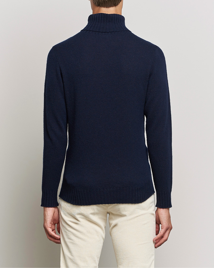 Herr | Tröjor | Altea | Wool/Cashmere Turtleneck Sweater Navy
