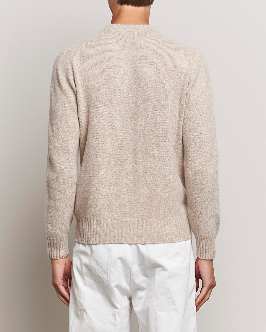Herr | Tröjor | Altea | Wool/Cashmere Crew Neck Pullover Beige Melange
