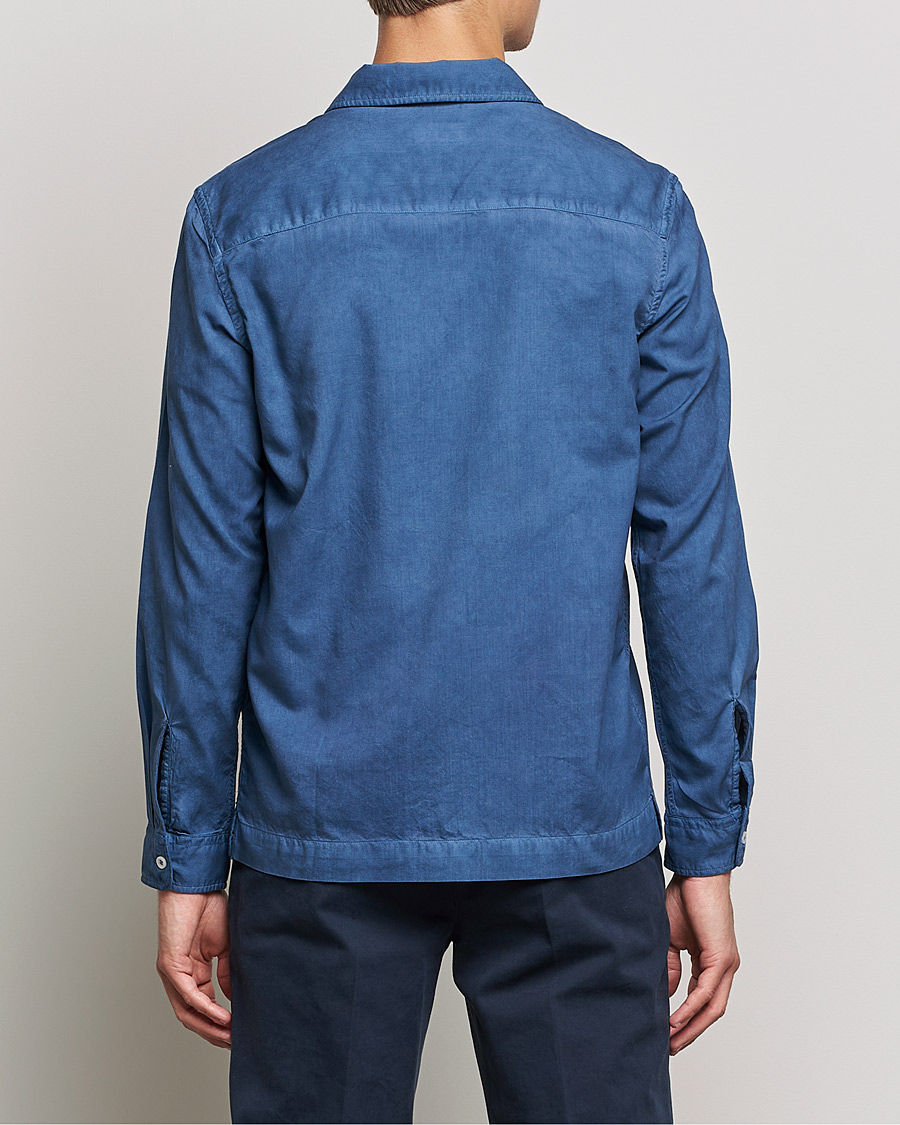Herr | Skjortor | Altea | Garment Dyed Shirt Washed Navy