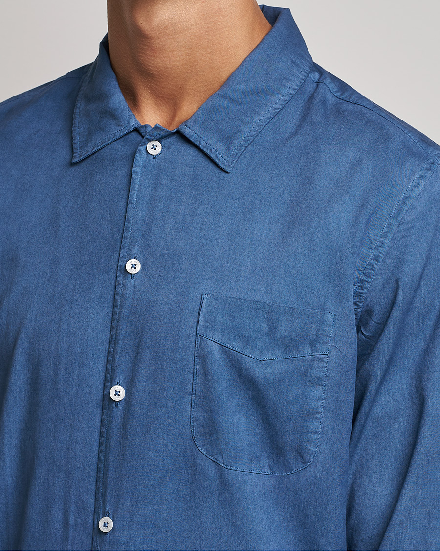 Herr | Skjortor | Altea | Garment Dyed Shirt Washed Navy
