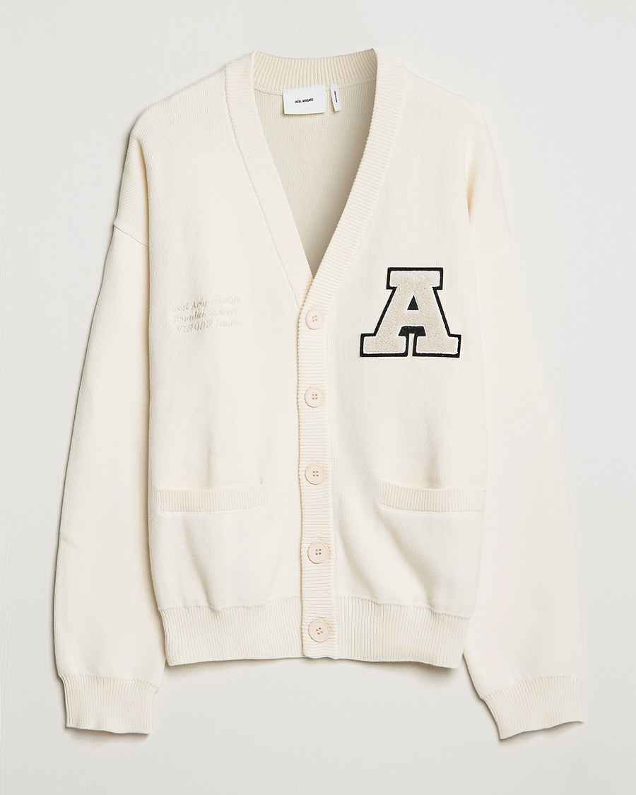 Herr | Tröjor | Axel Arigato | Singular Knitted Cardigan Ecru
