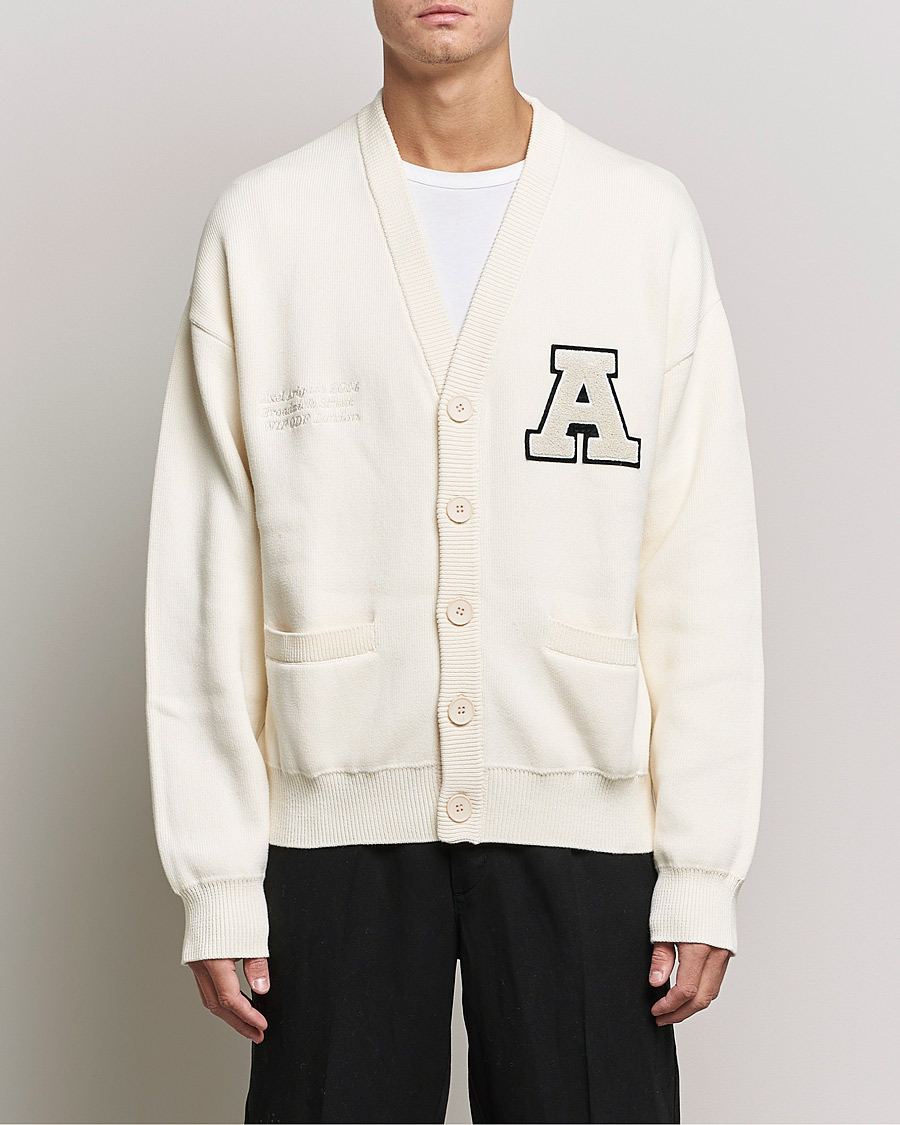 Herr | Tröjor | Axel Arigato | Singular Knitted Cardigan Ecru