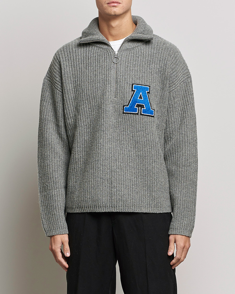 Herr | Half-zip | Axel Arigato | Team Half Zip Sweater Grey