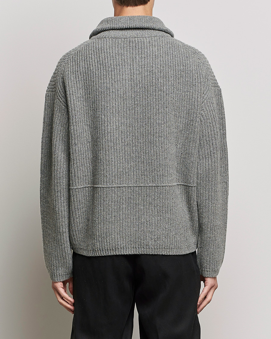 Herr | Tröjor | Axel Arigato | Team Half Zip Sweater Grey