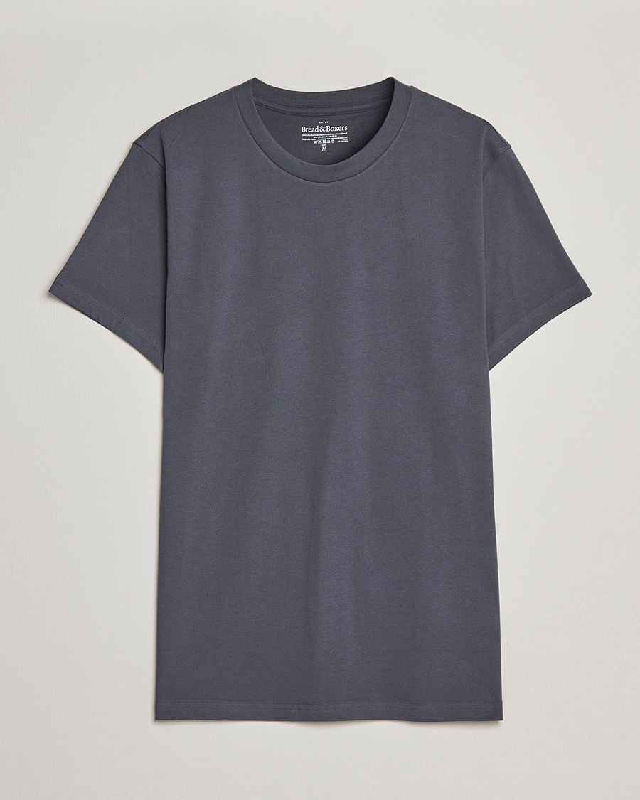 Herr | T-Shirts | Bread & Boxers | Heavy Cotton Crew Neck T-shirt Iron Grey