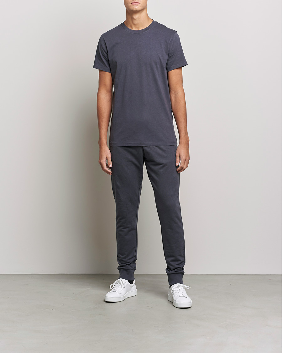 Herr | T-Shirts | Bread & Boxers | Heavy Cotton Crew Neck T-shirt Iron Grey