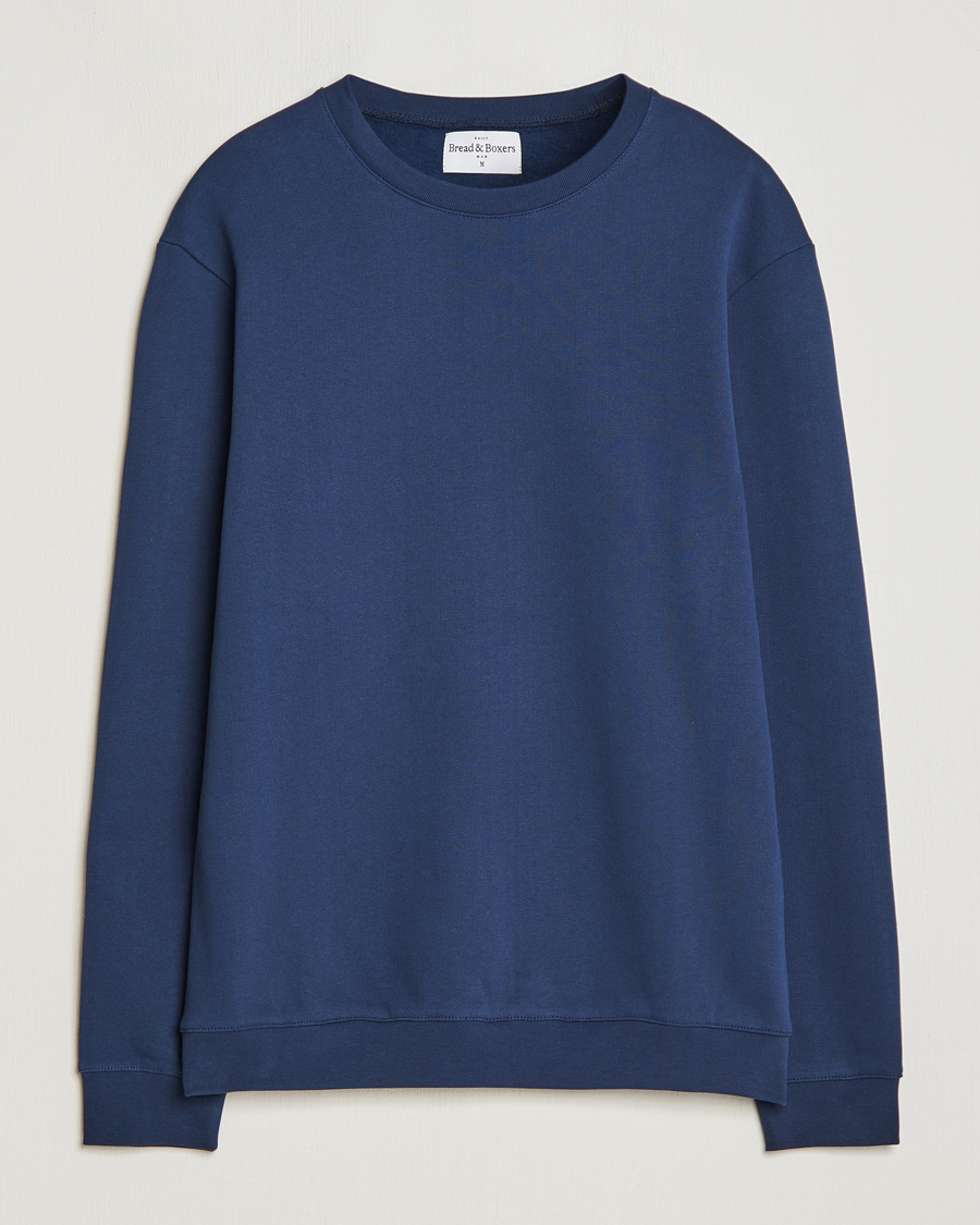 Herr |  | Bread & Boxers | Loungewear Sweatshirt Navy Blue