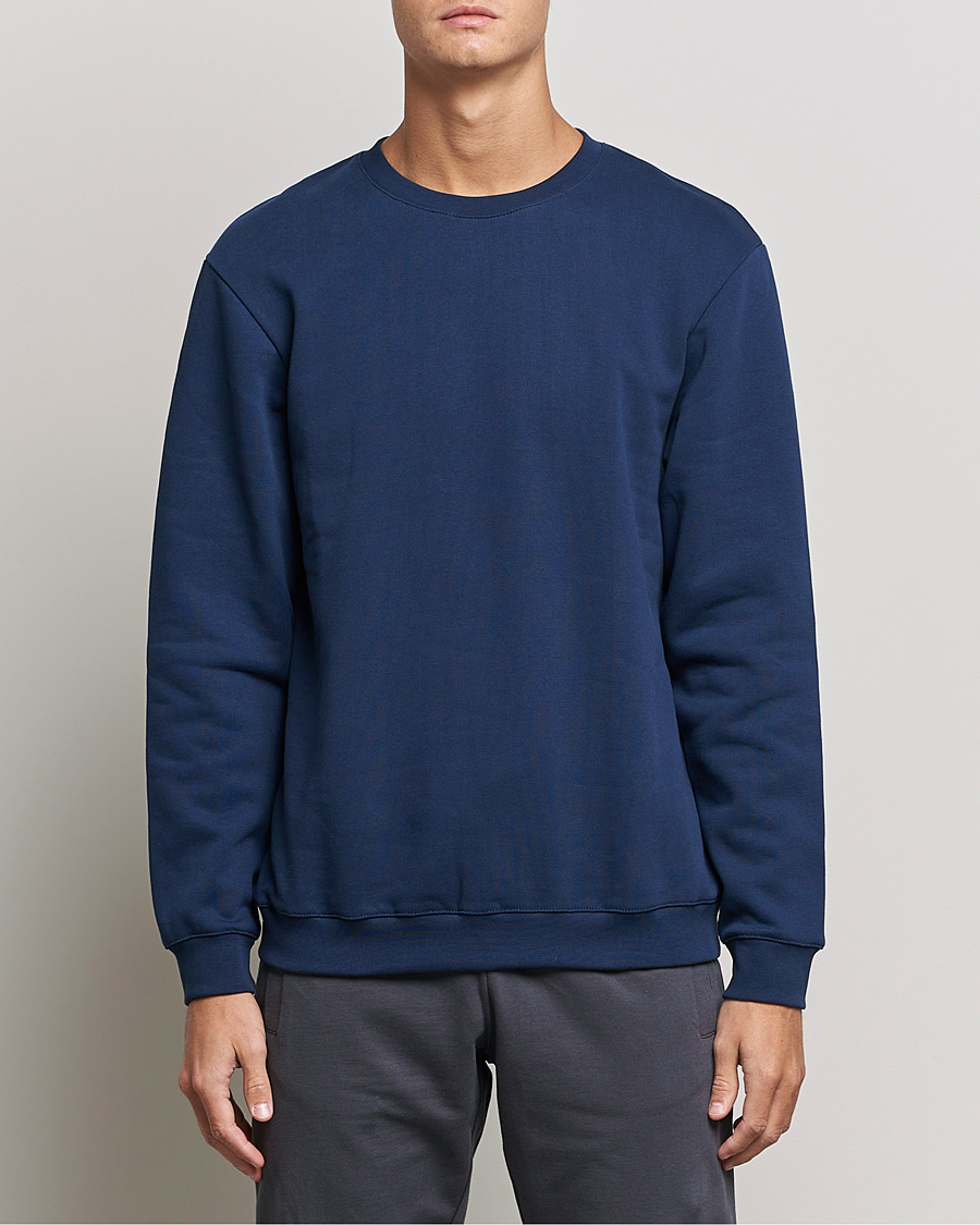 Herr | Tröjor | Bread & Boxers | Loungewear Sweatshirt Navy Blue