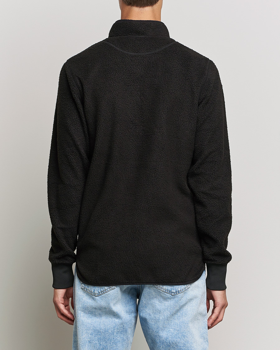 Herr | Tröjor | Bread & Boxers | Full Zip Fleece Jacket Black