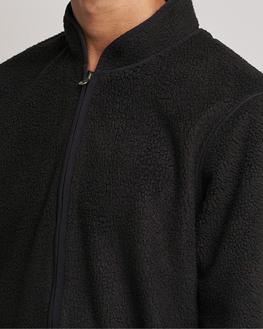 Herr | Tröjor | Bread & Boxers | Full Zip Fleece Jacket Black
