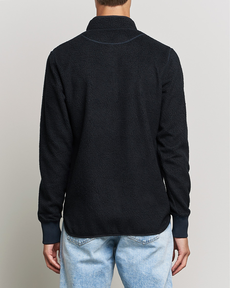 Herr | Tröjor | Bread & Boxers | Full Zip Fleece Jacket Navy Blue