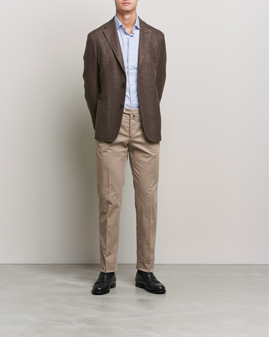 Herr | Skjortor | Brioni | Slim Fit Dress Shirt Light Blue Stripe