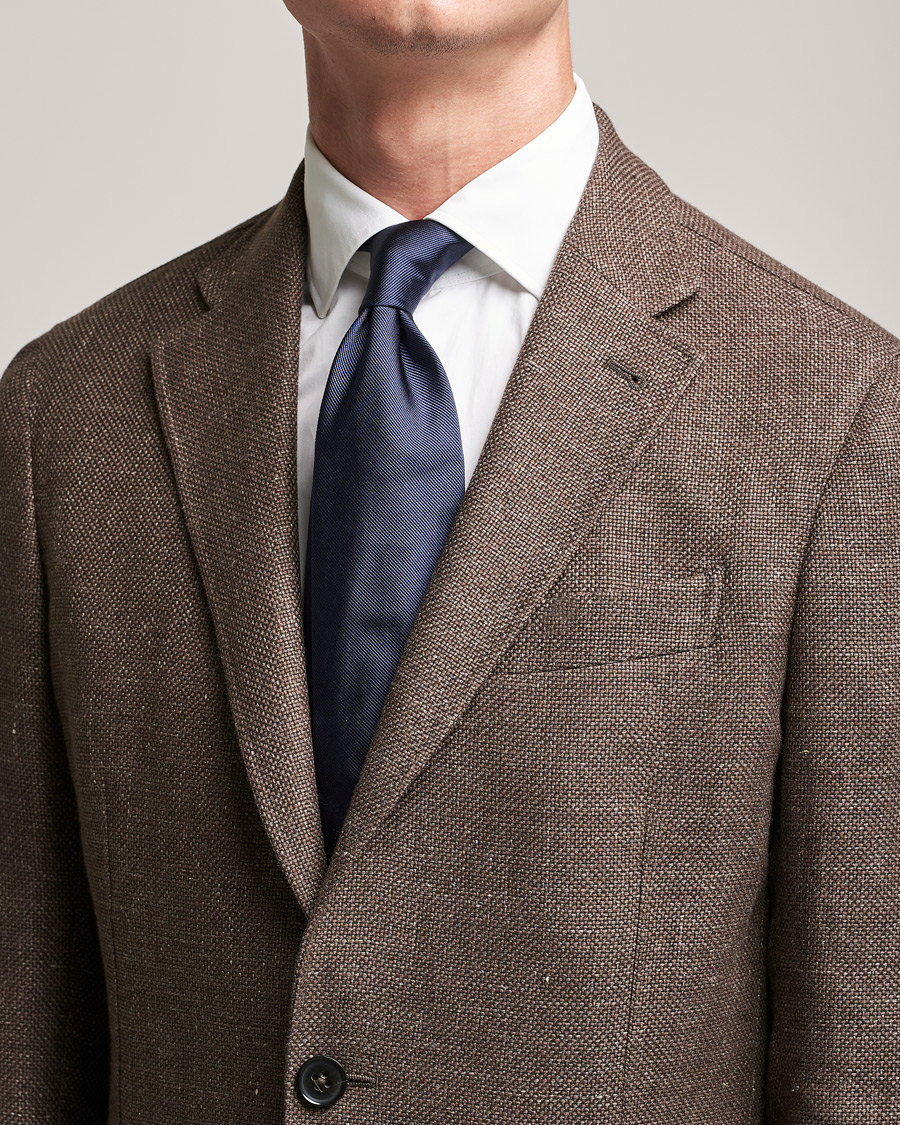 Herr | Brioni Testimonial Silk Tie Dark Blue | Brioni | Testimonial Silk Tie Dark Blue