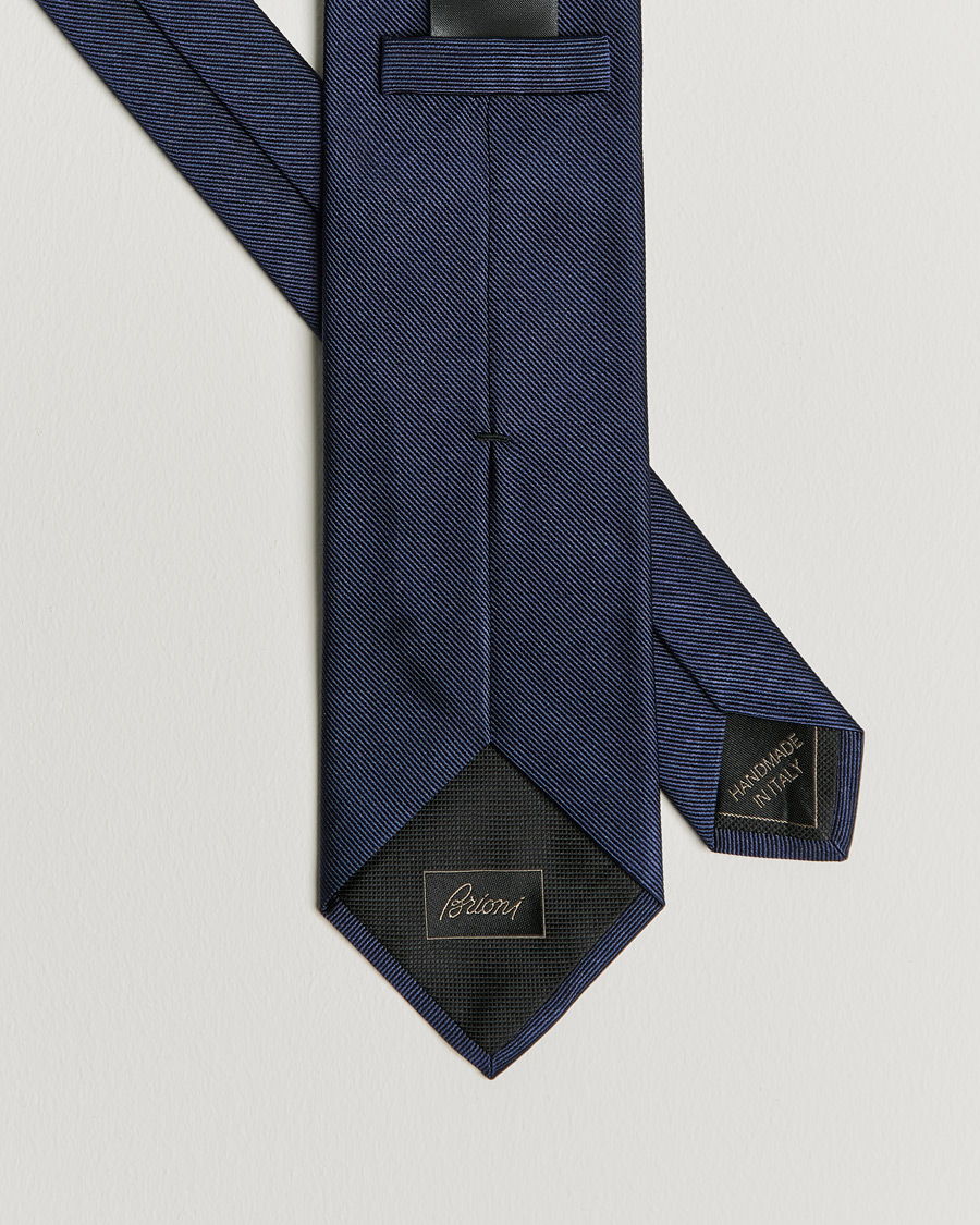 Herr | Brioni Testimonial Silk Tie Dark Blue | Brioni | Testimonial Silk Tie Dark Blue