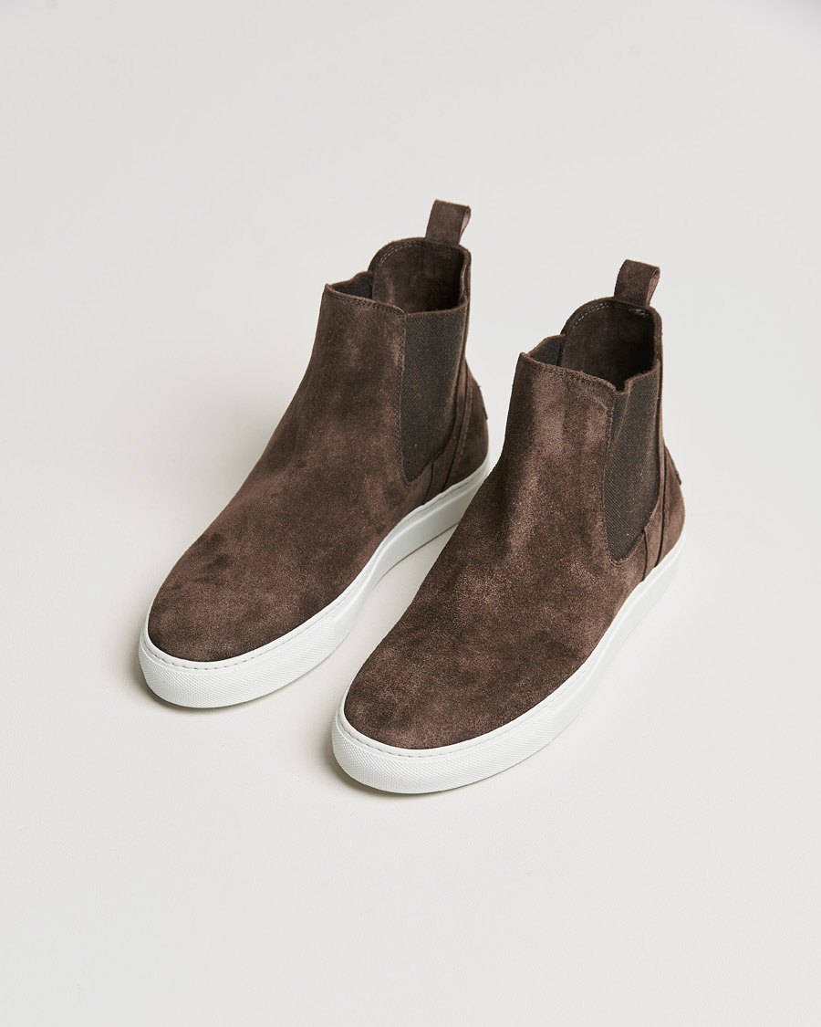 Herr | Chelsea Boots | Brioni | Classic Sneakers Dark Brown Suede