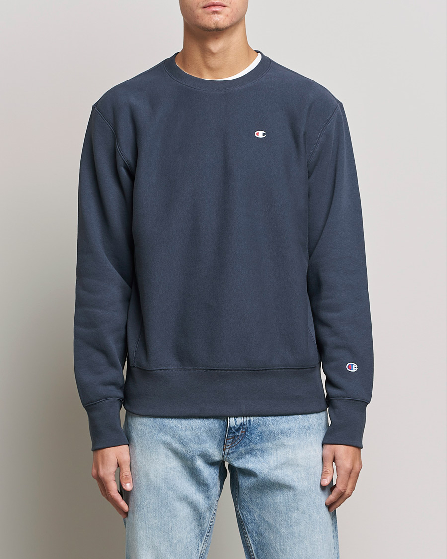 Herr | Tröjor | Champion | Reverse Weave Soft Fleece Sweatshirt Navy