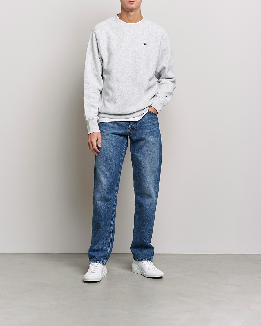 Herr | Under 1000 | Champion | Reverse Weave Soft Fleece Sweatshirt Grey Melange
