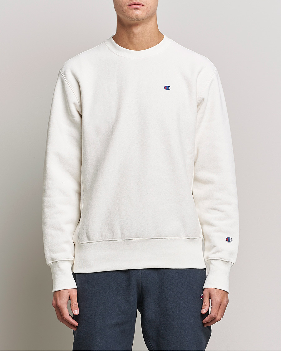 Herr | Sweatshirts | Champion | Reverse Weave Soft Fleece Sweatshirt White