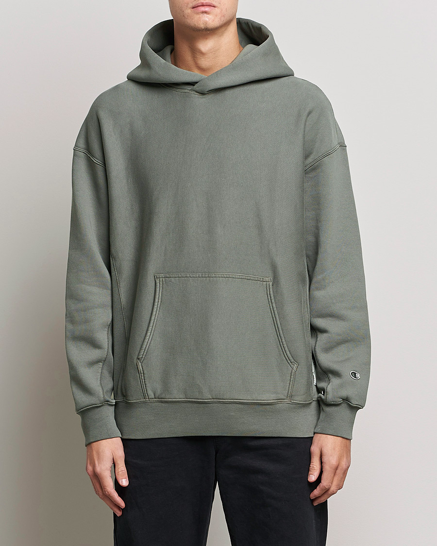 Herr | Tröjor | Champion | Heritage Garment Dyed Hood Dark Grey