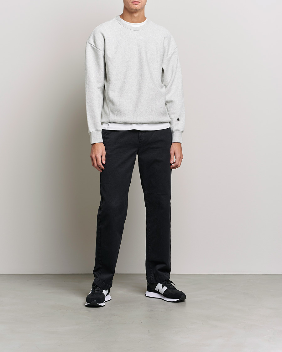 Herr | Tröjor | Champion | Heritage Garment Dyed Sweatshirt Grey Melange