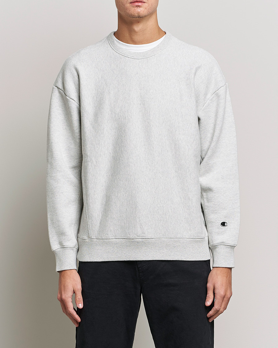 Herr | Tröjor | Champion | Heritage Garment Dyed Sweatshirt Grey Melange