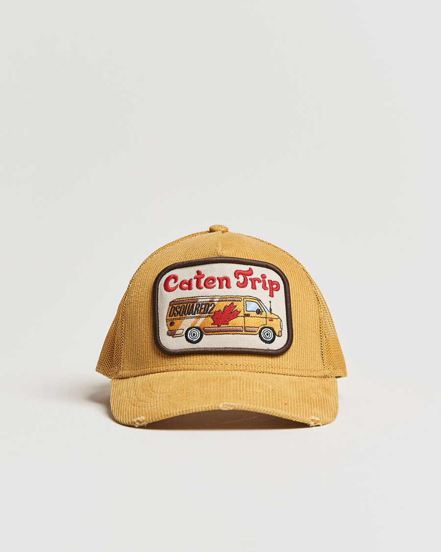 Herr | Dsquared2 Caten Trip Baseball Cap Mustard | Dsquared2 | Caten Trip Baseball Cap Mustard
