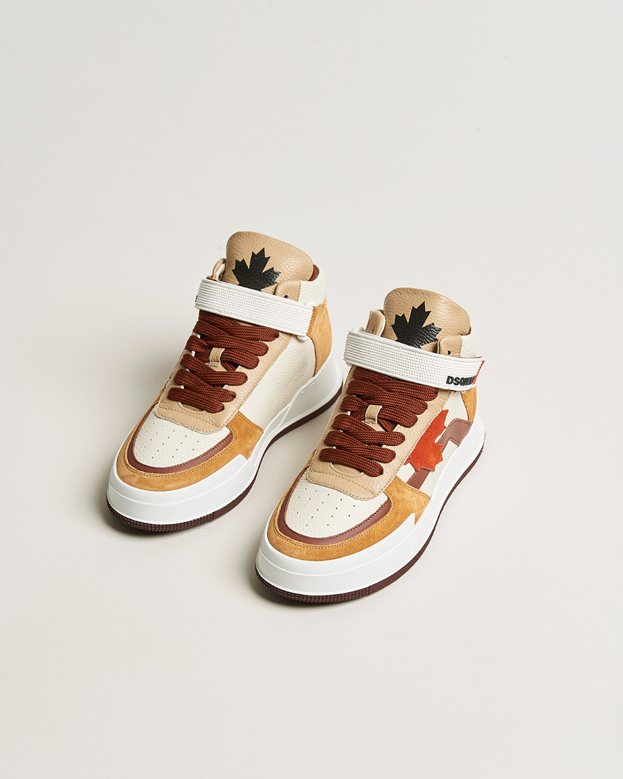 Herr | Dsquared2 | Dsquared2 | Canadian High Tops White/Camel