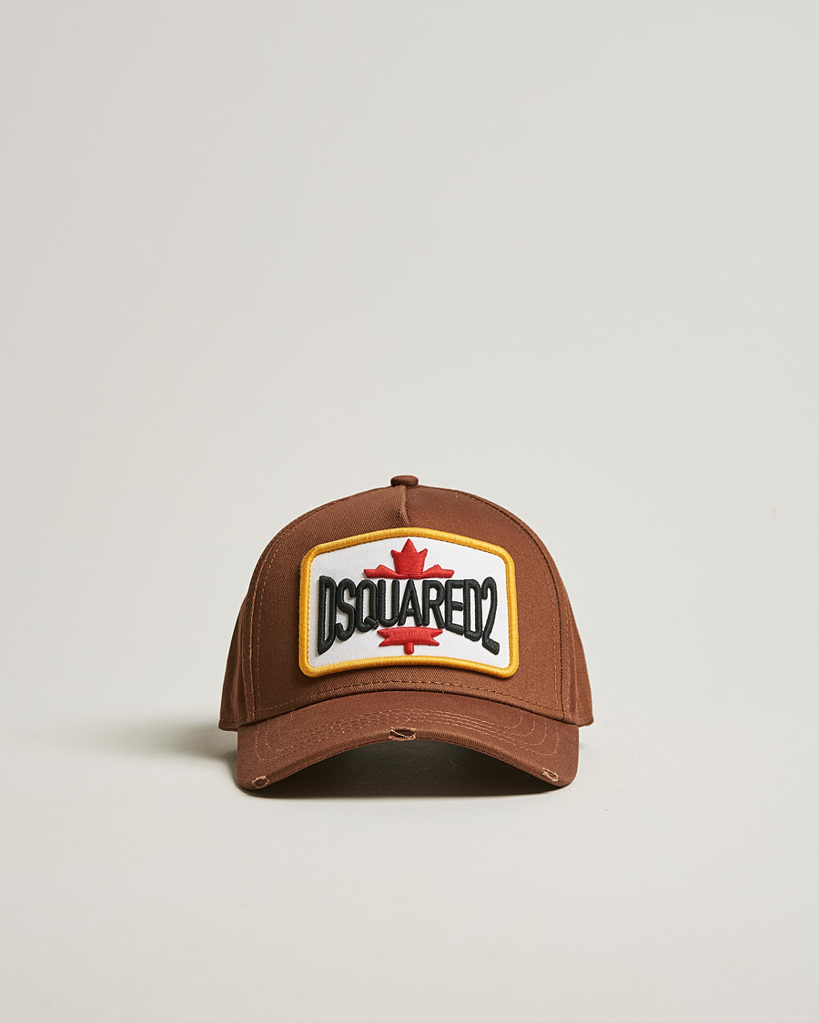 Herr | Keps | Dsquared2 | Patch Baseball Cap Brown