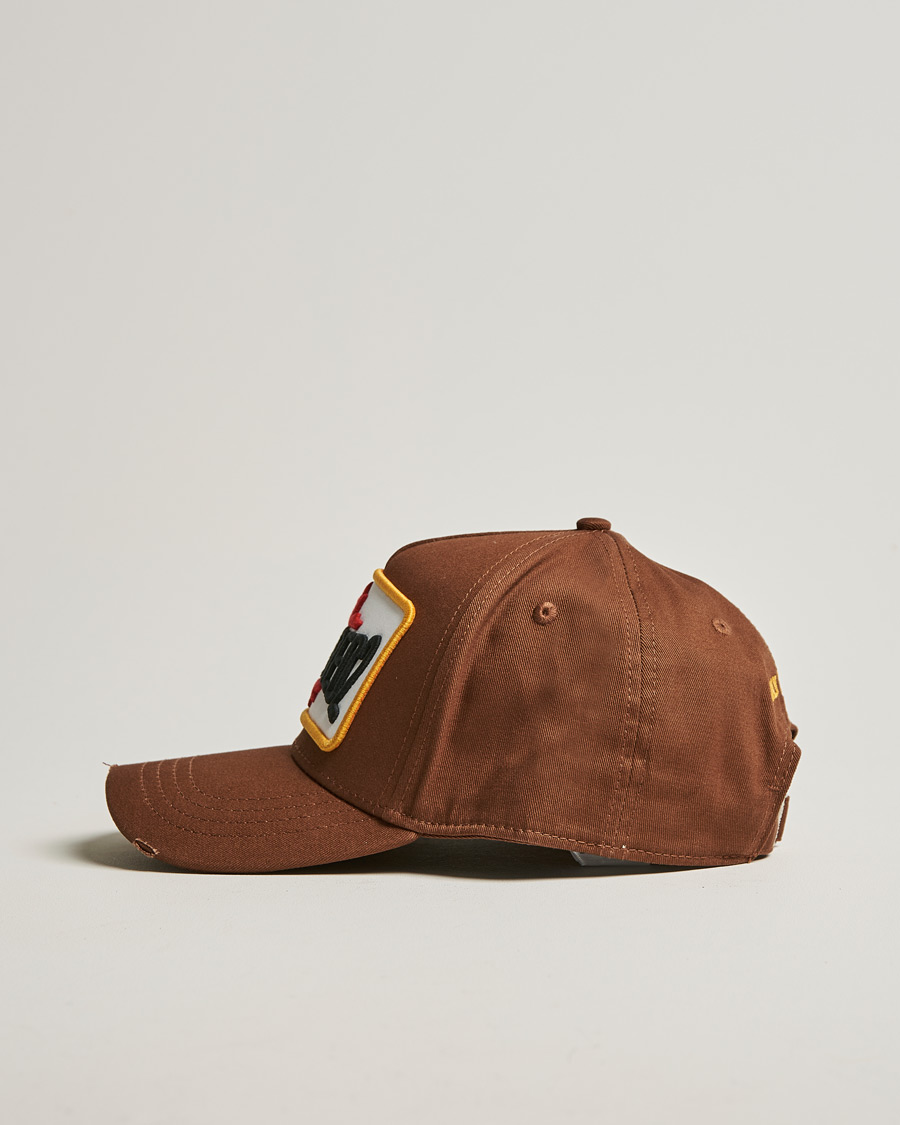 Herr | Dsquared2 D2 Patch Baseball Cap Hazel | Dsquared2 | D2 Patch Baseball Cap Hazel