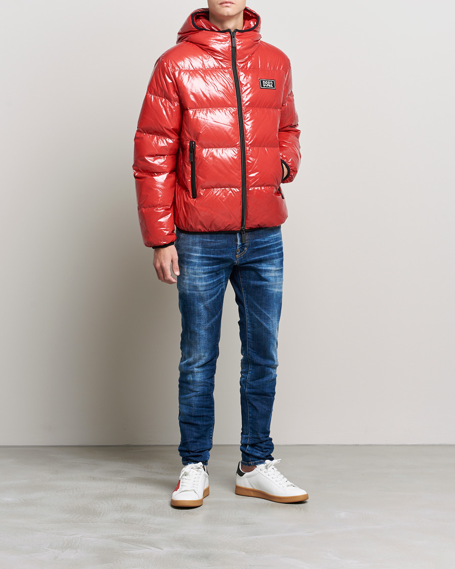 Herr | Jackor | Dsquared2 | Nylon Down Puffer Red