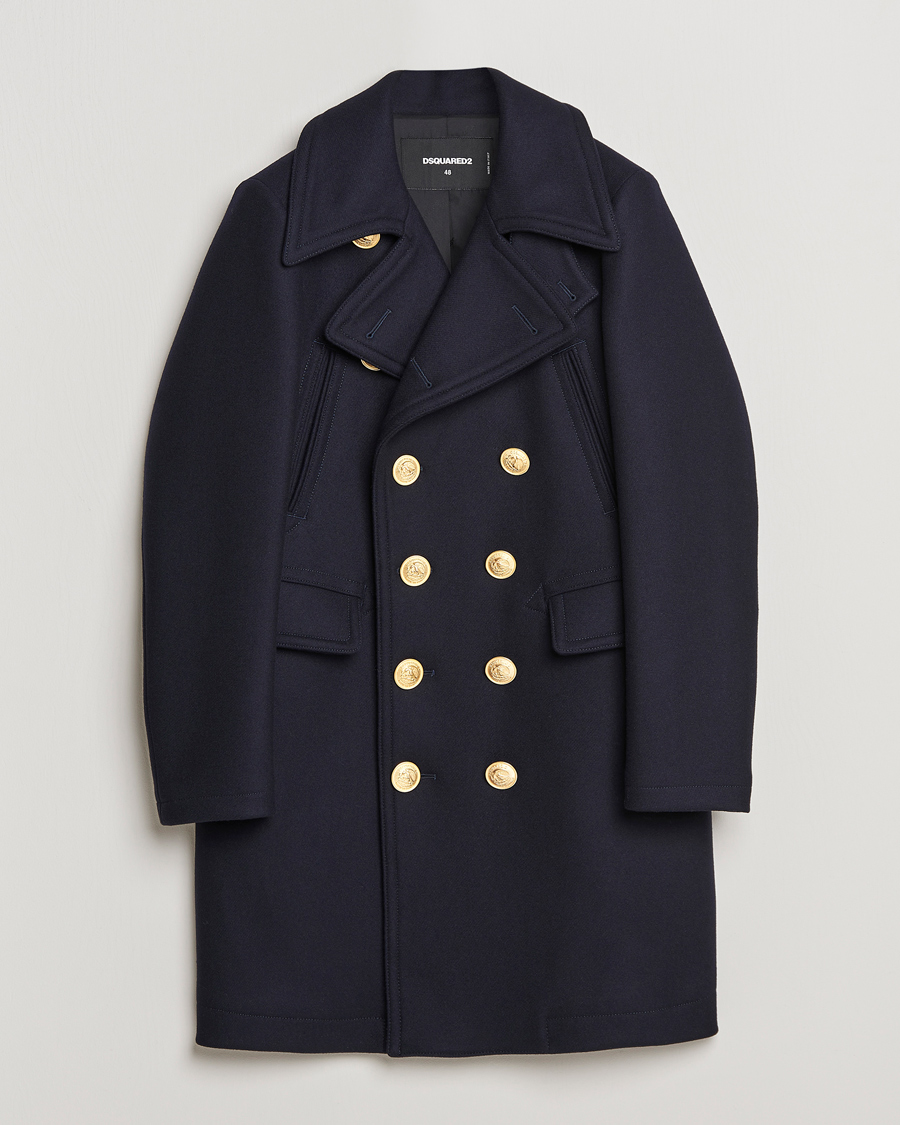 Herr | Jackor | Dsquared2 | Double Breasted Sailor Coat Navy