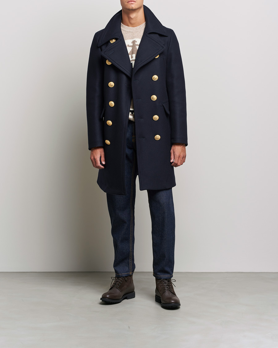 Herr |  | Dsquared2 | Double Breasted Sailor Coat Navy