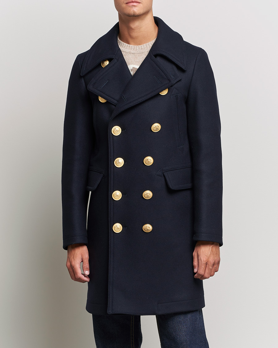 Herr | Dsquared2 | Dsquared2 | Double Breasted Sailor Coat Navy