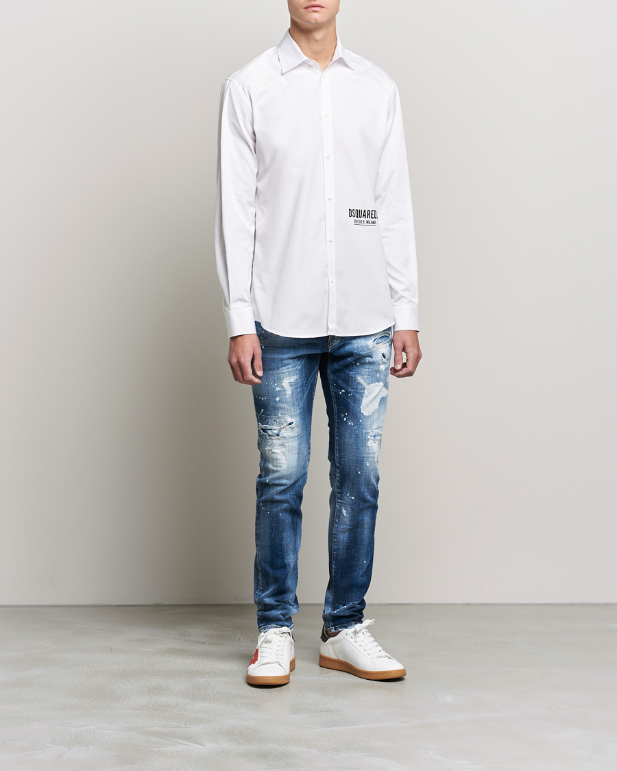Herr | Skjortor | Dsquared2 | Poplin Dress Shirt White