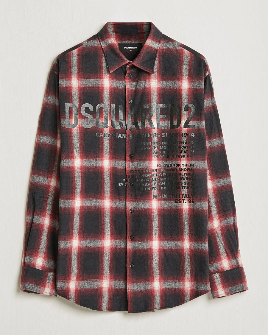 Herr | Skjortor | Dsquared2 | Plaid Shirt Red/Black